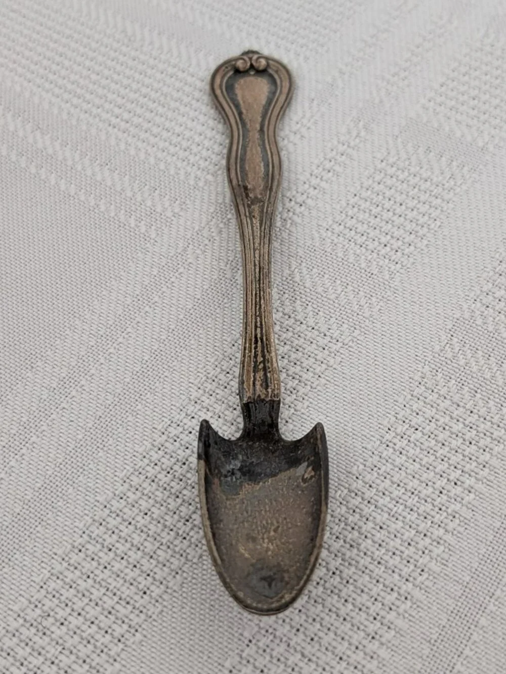 Sterling Silver Salt Spoon | Mechanics Sterling Co Early 20th Century